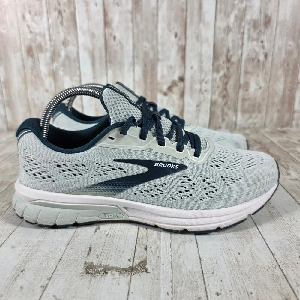 Brooks Anthem‎ 4 Womens Running Shoes Grey Navy 1203401B129 Size 9 Medium B